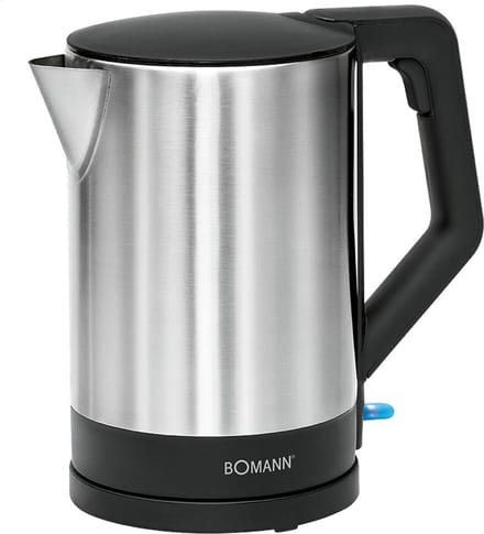 Bomann WKS3002CB - Waterkoker - 1.5L - 2200W - RVS/Zwart
