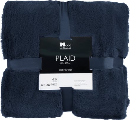In The Mood Collection Bronte Fleece Deken - L200 x B150 cm - Donkerblauw