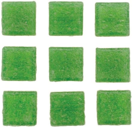 Glorex mozaiek steentjes/tegeltjes - vierkant - 140x stuks - groen - 1 x 1 cm