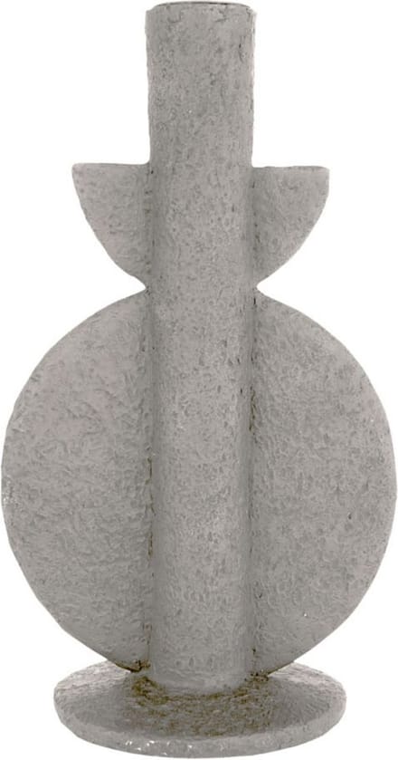 Present Time Kandelaar Bubble - Warm Grijs - 13x9,5x22cm - Modern