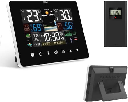 Draadloos Weerstation met Buitensensor en Kleurendisplay