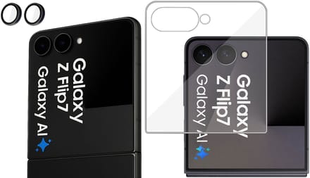 ChiGuard Screenprotector + Camera beschermglas geschikt voor Samsung Galaxy Z Flip 7 Screenprotector - Beschermglas - Camera - Curved - GuardCover