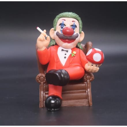 Super Mario als de Joaquin Phoenix Joker Peetvader PVC Actiefiguren Speelgoed Model Speelgoed 10cm no box