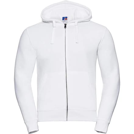 Authentic Full Zip Hoodie Sweatshirt 'Russell' White - L
