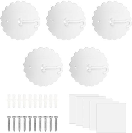 Dailygoods - Set van 5 Zuignappen voor Plafondbevestiging
