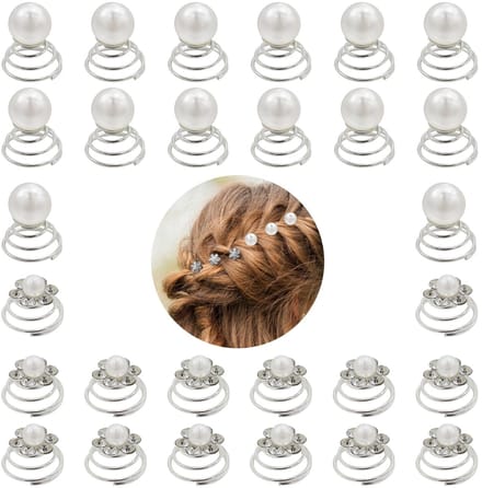 Dailygoods - Spiraal Haarspelden met Kristallen voor Bruidsaccessoires