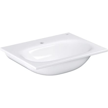 GROHE Essence Ceramic opzetwastafel met overloop - 60cm - Keramiek - Wit - Met vuilafstotende laag
