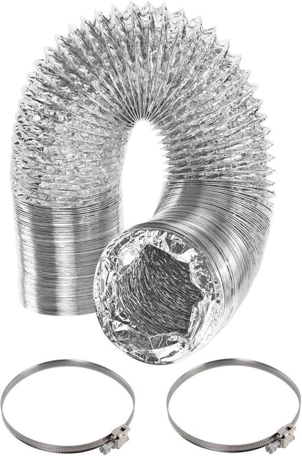Flexibele Afzuigslang 5 Meter 100mm Aluminium Ventilatieslang voor Droger en Ventilatie