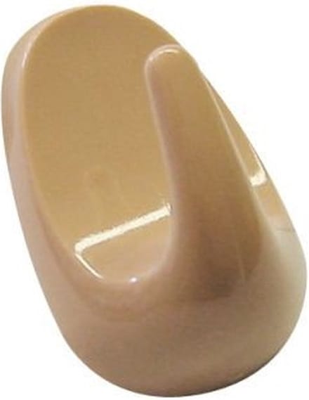 Fackelmann -Tecno - ophanghaakje - crème -3 stuks zelfklevend