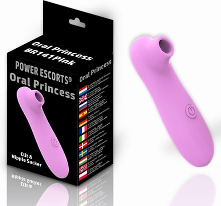 Power Escorts Oral Princess Luchtdruk vibrator - BR141 - Roze