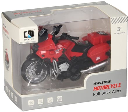 Pull-back Motor Rood met Licht en Geluid