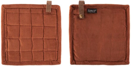 Tiseco Velmar Pannenlap - 2 Stuks - 20 x 20cm - Cognac