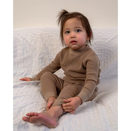 Lodger - Pyjama peuter - beige - maat 98-104 - 3-4 jaar - elastisch katoen