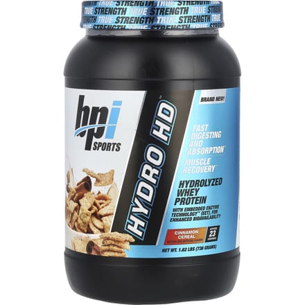 BPI Sports, Hydro HD™, Protéine de Lactosérum Hydrolysée, Céréales à la Cannelle, 1,62 lb (736 g)