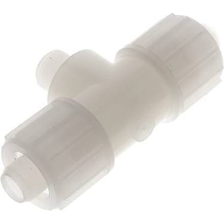20x13mm & G3/8'' PVDF T-stuk Knelfitting Buitendraad 10bar Kunststof en Polyamide