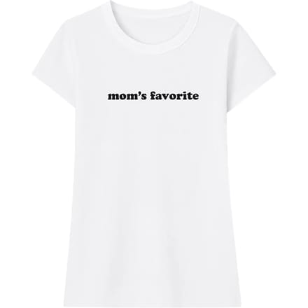 Dames-T-shirt Miss Tee Mom's Favorite Fitted