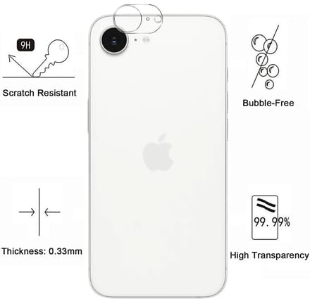 Camera Protector geschikt voor iPhone 17e - 2 stuks van glas Transparante glazen