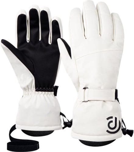 Nixnix® - Ski handschoenen - Wit - Maat L