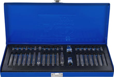 Combi-bitset 40-dlg met metalen koffer en diverse bits