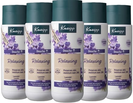 Kneipp Douchegel - Relaxing Lavendel - 5 x 200 ml Voordeelverpakking