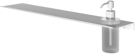 Hotbath &More Shelves - Zeepdispenser - Gematteerd Glas - Voor Planchet - Mat Wit