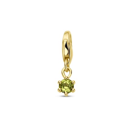 Slotbedel Met Geboortesteen 14K Geelgoud