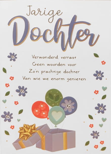 Kaart - Intense - Jarige dochter - TE041-C