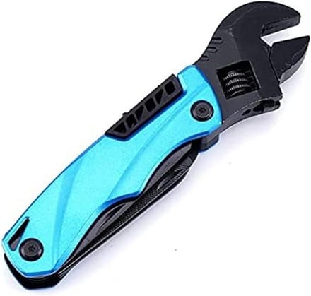 Draagbare EDC Multi Functionele Combinatie Tool met Verstelbare Dopsleutel 5 in 1 Compact Vouwsleutel voor Thuis en Outdoor Gebruik