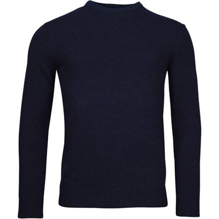 Baileys Trui Lamswol Ronde Hals Single Knit Navy / male