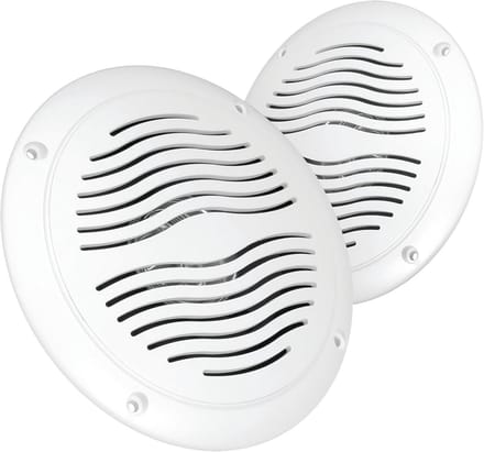 Waterdichte Luidsprekers - Buiten Geluid - Buiten Muziek - Exacte Vervanging - 6 Inch Grill - Wit