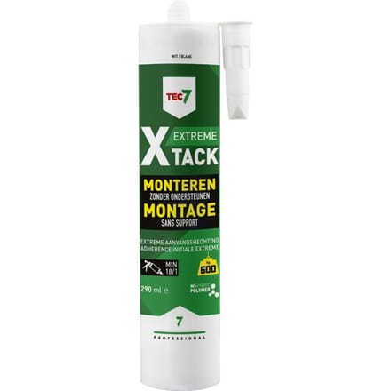 TEC7 X-Tack Montagekit - Wit - Patroon - 290ml