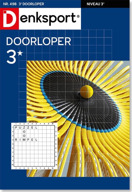 Denksport Puzzelboek Doorloper 3*, editie 498