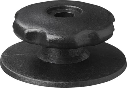 ProPlus Ronde koordhouder - Ø 29/38 x 17 mm - Kunststof - Zwart