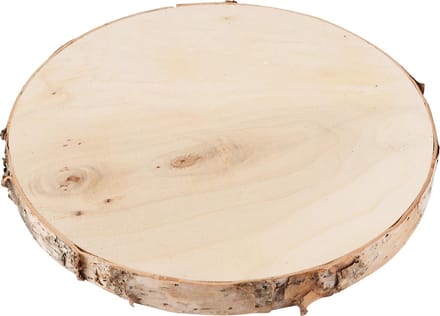 Dekoratief | Deco plankje rond, naturel, hout, 30x30x2cm | A245827