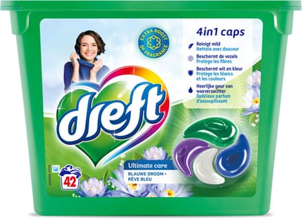 Dreft Caps 4in1 Blue Dream - 42 stuks