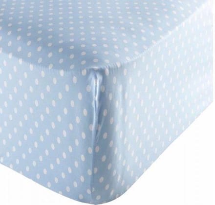 Pip Studio Hoeslaken Dots blauw 90x200