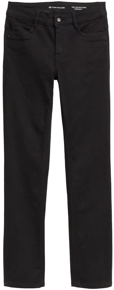 Tom Tailor - TTALEXA straight jeans - Maat 27/32 - black denim