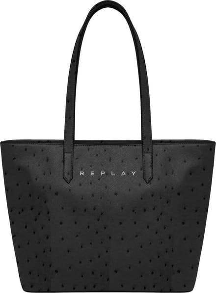 REPLAY Schoudertas Shopper Bag Black Zwart