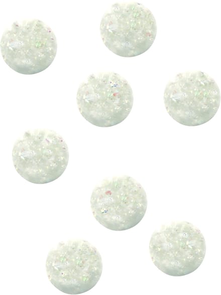 UNIQUE - 8 iriserende stuiterballen piñata-accessoires met bubbeleffect