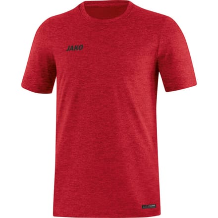 Jako Premium Basics T-Shirt Heren - Rood Gemeleerd | Maat: S