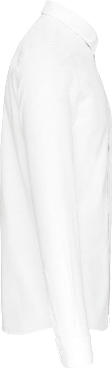Kariban Heren Oxford overhemd lange mouwen K516 - White - M