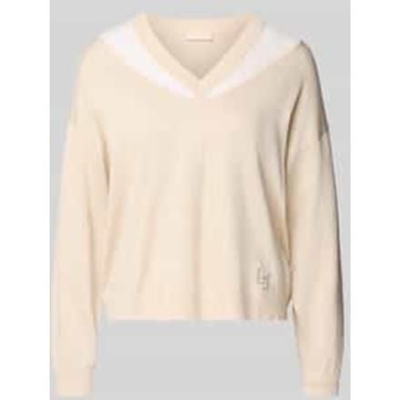 Relaxed Fit trui van viscosemix in brei-look