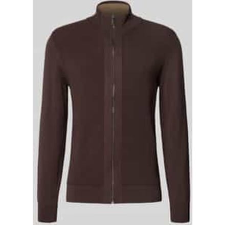 Gebreid vest met opstaande kraag