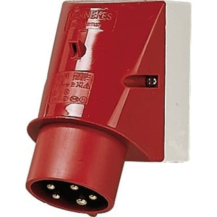 Mennekes Wall mounted inlet 16a5p6h400v ip44