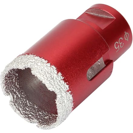 Foret de carottage diamanté M14 Foret à carotter brasé sous vide professionnel(35mm)