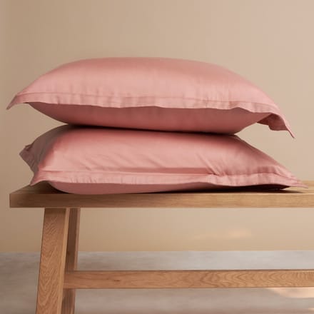 Coco & Cici - TENCEL - Sateen Kussensloop Terra Roze - 1 kussensloop 60x70