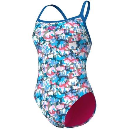 Dames zwempak uit 1 stuk Arena Multi Camo Challe