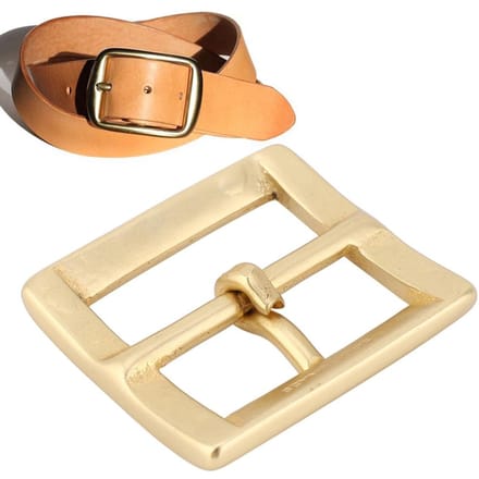 Messing Riemgesp Enkele Pin Eindbalk Hak Goud Leer Ambacht Tas Hardware Accessoires 40x56mm beige