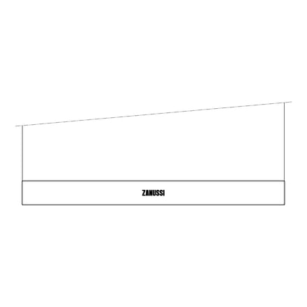 AEG voorste glas, zwart, Electrolux, 594x466mm 140061348136