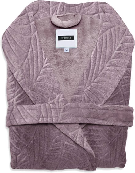 iSleep Leaf Badjas Lang - Maat S - Pale Pink